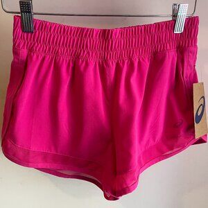 NWT Asics XS Women's Running Shorts HOT PINK